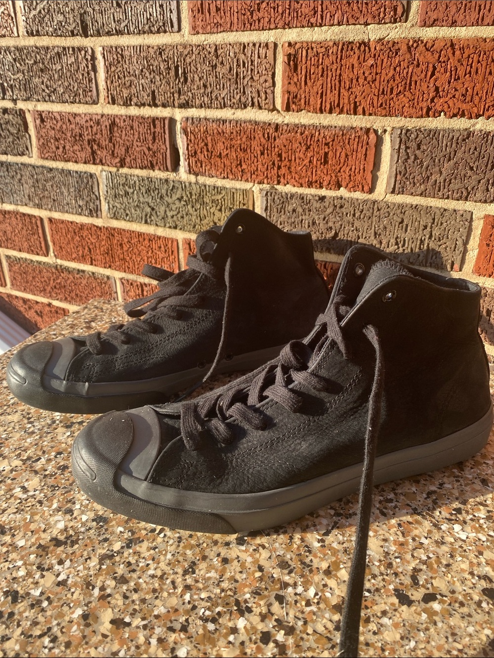 Men's Black High-Top converse  jack purcell Sneakers